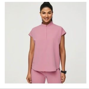 Figs Chalk Pink scrub set XXS/XXSP (Rafaela top + Zamora joggers)